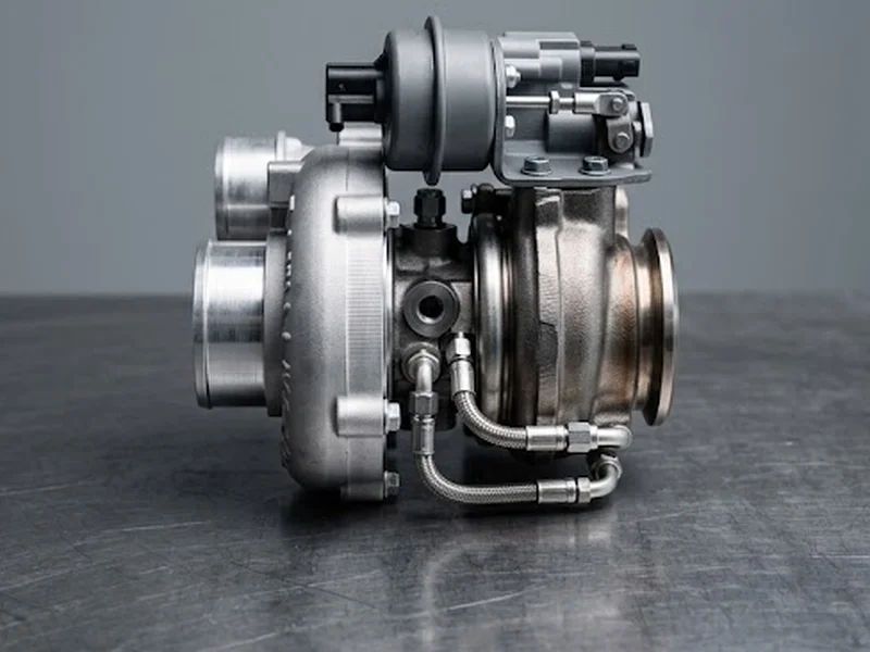 Turbo compresseur Hyundai en échange standard : turbo diesel à géométrie variable avec raccords de refroidissement par eau