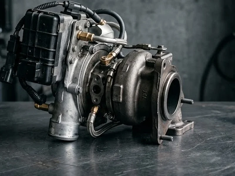 Turbo compresseur Toyota en échange standard : turbo diesel à géométrie variable, actionneur électronique et carter refroidi